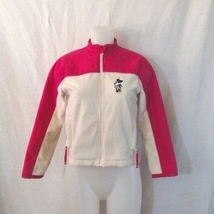 Disney Store Big Girls Thick Fleece Full Zip Jacket Size Large 10/12 Cozy Warm